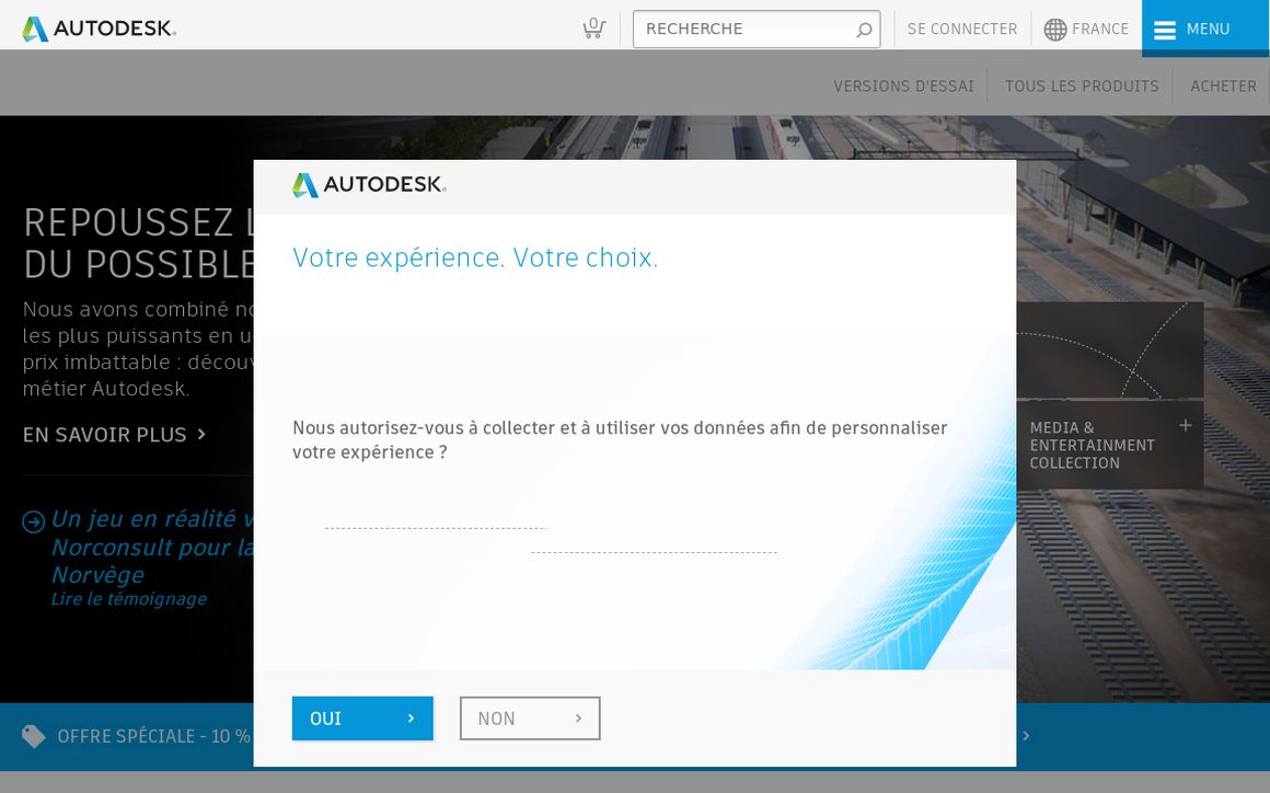website thubmnail of Autodesk.fr