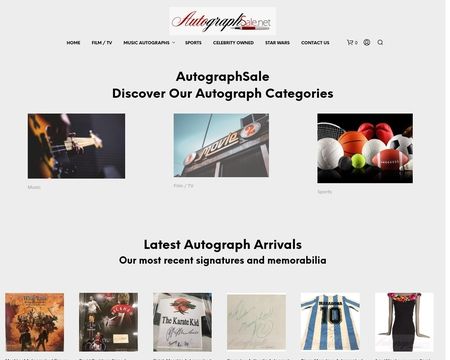 website thubmnail of AutographSale.net