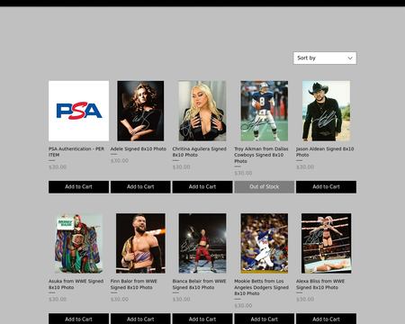 website thubmnail of AutographsToYou