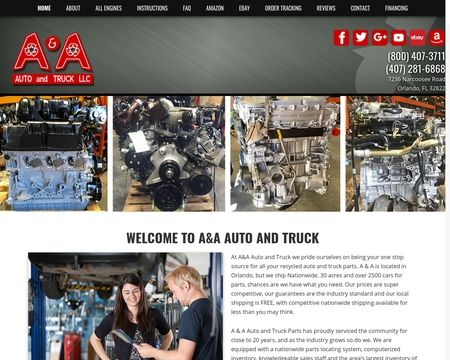 website thubmnail of Autopartsorlando