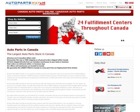website thubmnail of AutoPartsWAY.ca