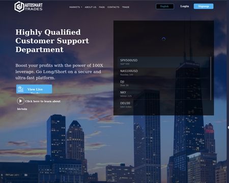 website thubmnail of Autosmarttrades.net