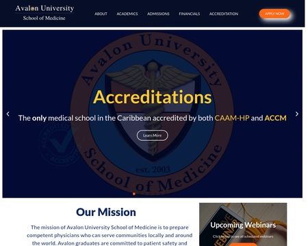 website thubmnail of Avalon University