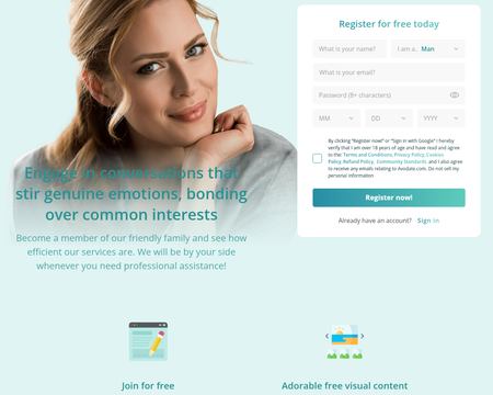 website thubmnail of Avodate