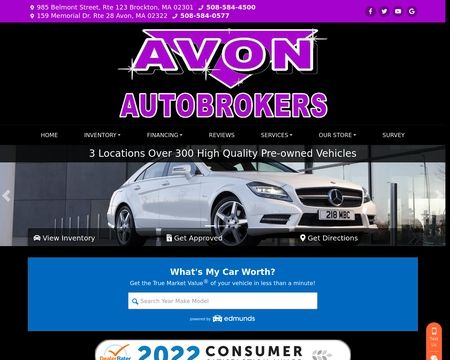 website thubmnail of Avon Auto Brokers