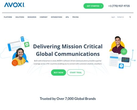 website thubmnail of Avoxi