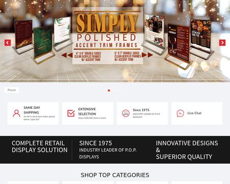 website thubmnail of Azar Displays
