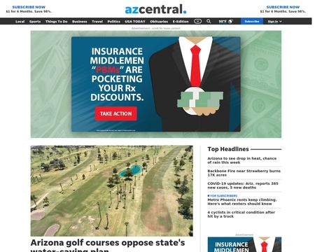 website thubmnail of azcentral.com