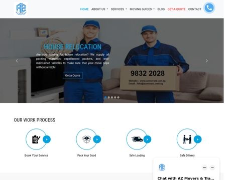 website thubmnail of Azmovers.com.sg