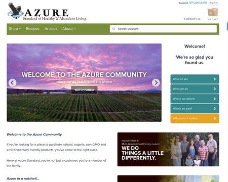 website thubmnail of Azure Standard