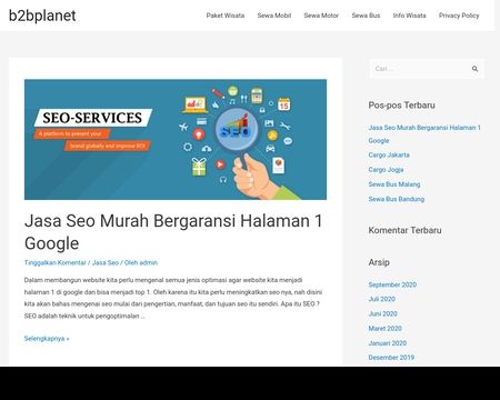 website thubmnail of B2bplanet.net