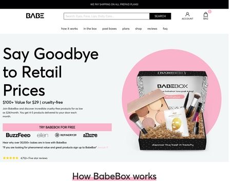 website thubmnail of Babebox