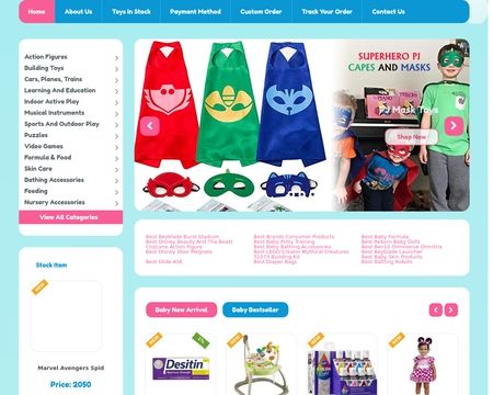website thubmnail of BabyToys.pk