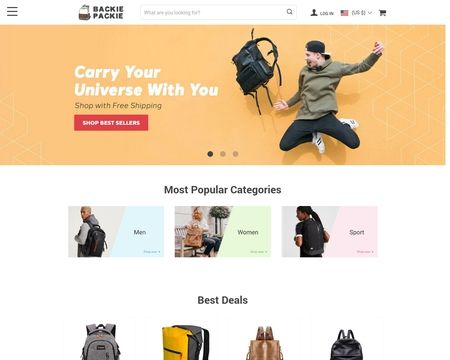 website thubmnail of Backie Packie
