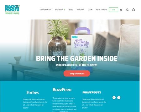 website thubmnail of Back to the Roots