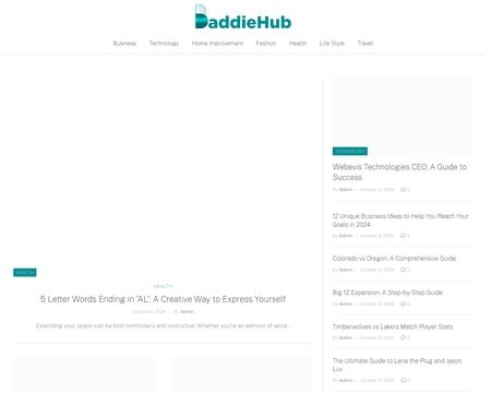 website thubmnail of Baddiehubz