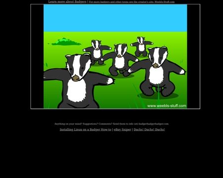 website thubmnail of Badgerbadgerbadger