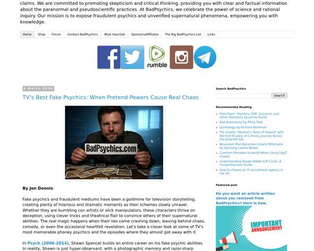 website thubmnail of Bad Physics