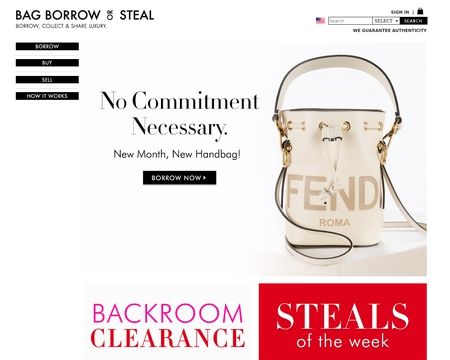website thubmnail of Bag Borrow & Steal