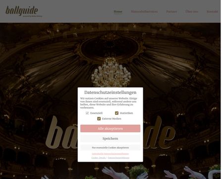 website thubmnail of Ballguide.at