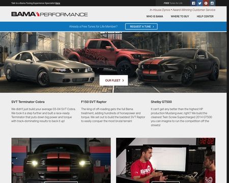 website thubmnail of Bama Performance