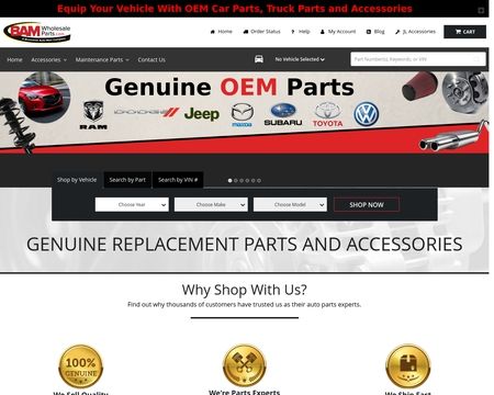 website thubmnail of BAM Wholesale Parts