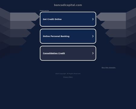 website thubmnail of Bancadicapital