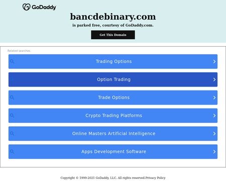 website thubmnail of Banc De Binary
