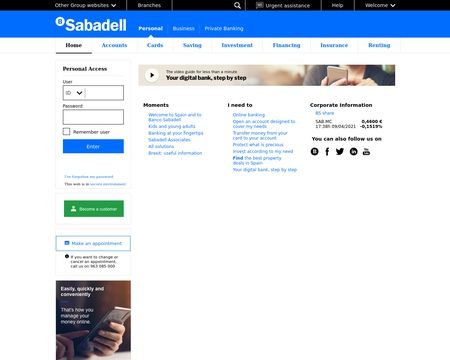 website thubmnail of Bancsabadell