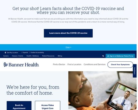 website thubmnail of Banner Health