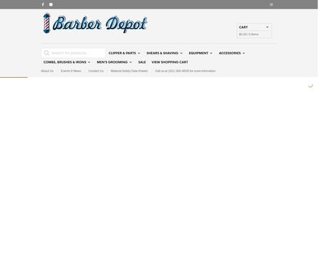 website thubmnail of Barber Depot