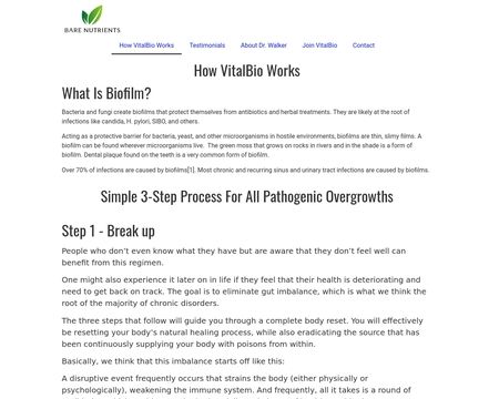 website thubmnail of Bare Nutrients