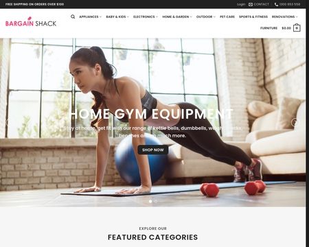 website thubmnail of BargainShack.com.au