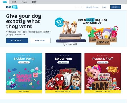 website thubmnail of Bark Box