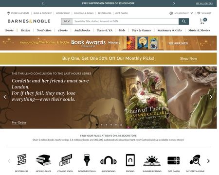 website thubmnail of Barnes & Noble