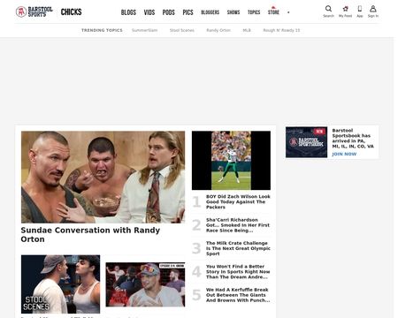 website thubmnail of BarstoolSports