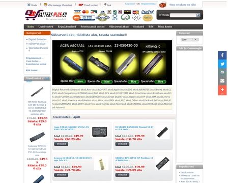 website thubmnail of Battery-plus.eu