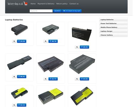 website thubmnail of Battery-Shop.co.uk