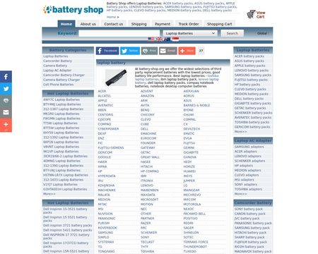 website thubmnail of battery-shop.org
