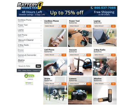 website thubmnail of Battery Monster