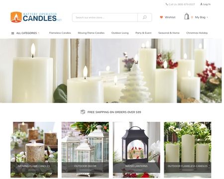website thubmnail of Battery Operated Candles