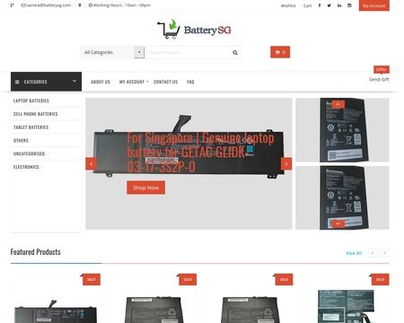 website thubmnail of Batterysg.com