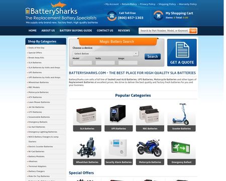 website thubmnail of BatterySharks