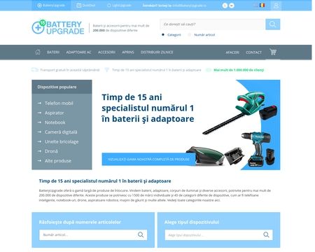website thubmnail of Batteryupgrade.ro