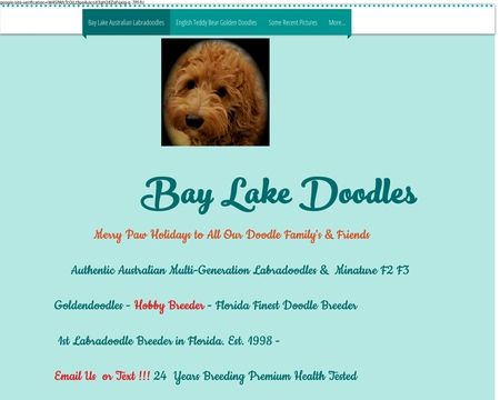 website thubmnail of Bay Lake Australian Labradoodles