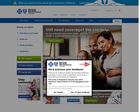 website thubmnail of BCBSM