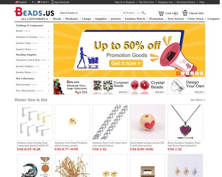 website thubmnail of Beads.us