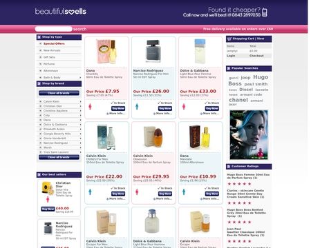 website thubmnail of Beautiful Smells