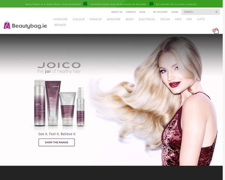 website thubmnail of Beautybag.ie