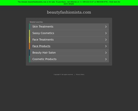 website thubmnail of Beauty Fashionista